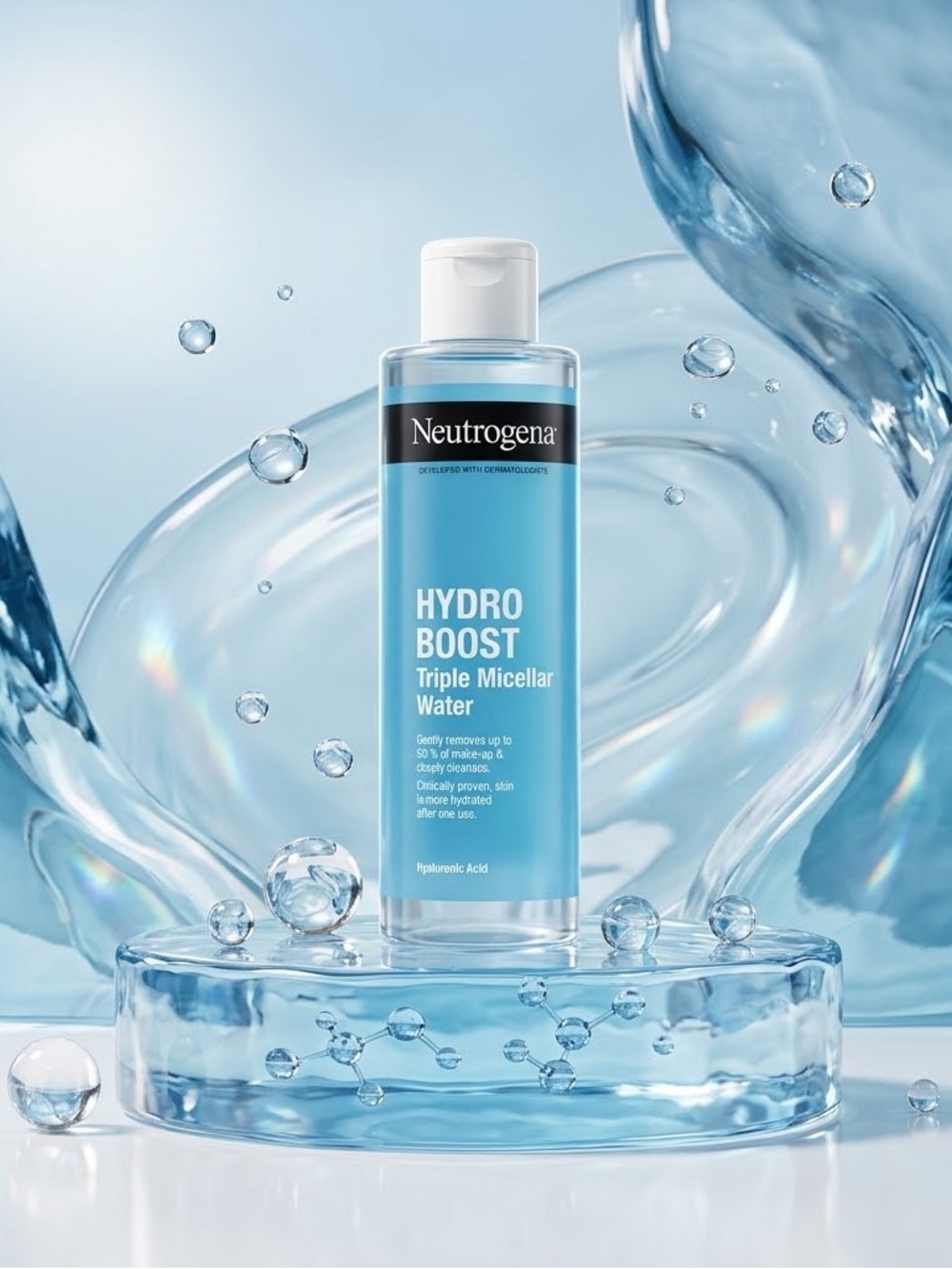 Neutrogena Hydro Boost Triple Micellar Water - Clear Blue Bottle